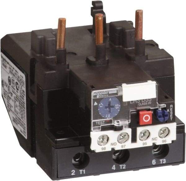 Schneider Electric - 37 to 50 Amp, 690 VAC, Thermal IEC Overload Relay - Trip Class 20, For Use with LC1D80 and LC1D95 - Benchmark Tooling