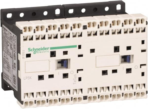 Schneider Electric - 3 Pole, 24 Coil VDC, 16 Amp at 690 VAC, 20 Amp at 440 VAC and 9 Amp at 440 VAC, Reversible IEC Contactor - BS 5424, CSA, IEC 60947, NF C 63-110, RoHS Compliant, UL Listed, VDE 0660 - Benchmark Tooling