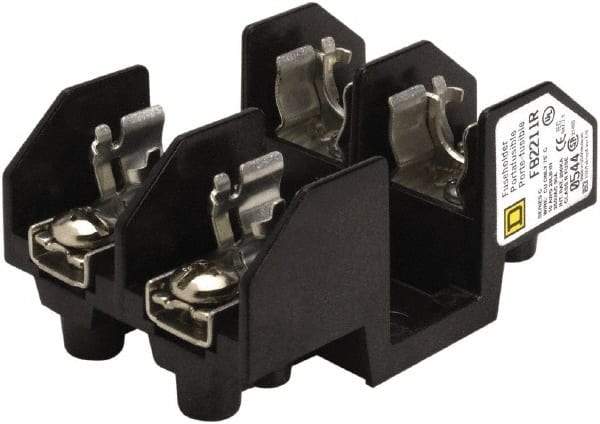 Square D - 2 Pole, 250 Volt, 30 Amp, Surface Mount Fuse Holder - Compatible with R Class Fuse - Benchmark Tooling