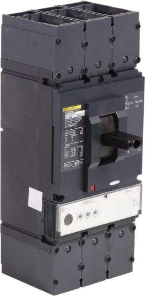 Square D - 400 Amp, 600 VAC, 3 Pole, Panel Mount Molded Case Circuit Breaker - Electronic Trip, Multiple Breaking Capacity Ratings, 2 AWG - Benchmark Tooling