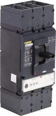 Square D - 400 Amp, 600 VAC, 3 Pole, Panel Mount Molded Case Circuit Breaker - Electronic Trip, Multiple Breaking Capacity Ratings, 2 AWG - Benchmark Tooling