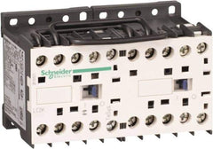 Schneider Electric - 3 Pole, 230 to 240 Coil VAC at 50/60 Hz, 6 Amp at 440 VAC, Reversible IEC Contactor - BS 5424, CSA, IEC 60947, NF C 63-110, RoHS Compliant, UL Listed, VDE 0660 - Benchmark Tooling