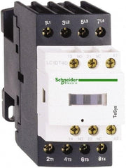 Schneider Electric - 4 Pole, 24 Coil VAC, 32 Amp at 440 VAC, Nonreversible IEC Contactor - Bureau Veritas, CCC, CSA, CSA C22.2 No. 14, DNV, EN/IEC 60947-4-1, EN/IEC 60947-5-1, GL, GOST, LROS, RINA, RoHS Compliant, UL 508, UL Listed - Benchmark Tooling