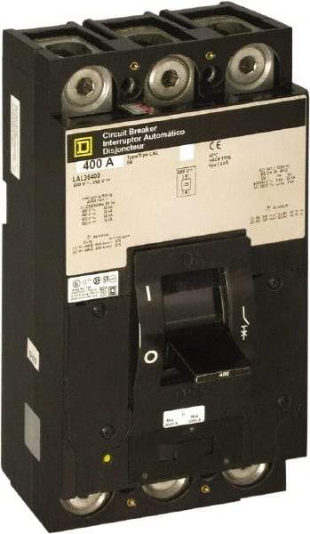 Square D - 250 Amp, 600 V, 3 Pole, Panel Mount Molded Case Circuit Breaker - Thermal Magnetic Trip, Multiple Breaking Capacity Ratings - Benchmark Tooling