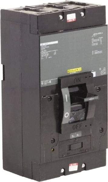 Square D - 400 Amp, 240 V, 3 Pole, Panel Mount Molded Case Circuit Breaker - Thermal Magnetic Trip, 25 kA at 240 VAC Breaking Capacity - Benchmark Tooling