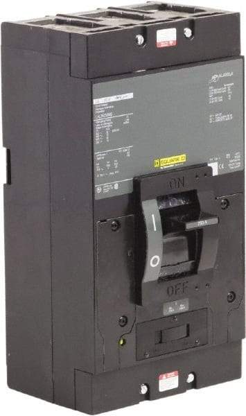 Square D - 250 Amp, 600 V, 3 Pole, Panel Mount Molded Case Circuit Breaker - Thermal Magnetic Trip, Multiple Breaking Capacity Ratings - Benchmark Tooling