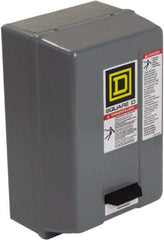 Square D - 220 Coil VAC at 50 Hz, 240 Coil VAC at 60 Hz, 18 Amp, Nonreversible Enclosed Enclosure NEMA Motor Starter - 2 hp at 1 Phase, 1 Enclosure Rating - Benchmark Tooling