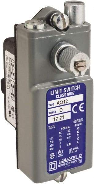 Square D - DPDT, 2NC/2NO, 600 VAC, Screw Terminal, Rotary Head Actuator, General Purpose Limit Switch - 1 NEMA Rating, IP20 IPR Rating - Benchmark Tooling