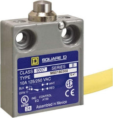 Square D - SPDT, NC/NO, 240 VAC, Prewired Terminal, Plunger Actuator, General Purpose Limit Switch - 1 NEMA Rating, IP20 IPR Rating, 18 Ounce Operating Force - Benchmark Tooling