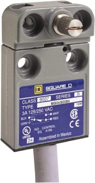 Square D - SPDT, NC/NO, 240 VAC, Prewired Terminal, Rotary Head Actuator, General Purpose Limit Switch - 1, 2, 4, 6, 6P NEMA Rating, IP67 IPR Rating - Benchmark Tooling