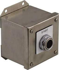 Schneider Electric - 1 Operator, Projecting Pushbutton Control Station - Auto, Hand, Off (Legend), Maintained Switch, NO/NC Contact, NEMA 1, 13, 3, 4 - Benchmark Tooling