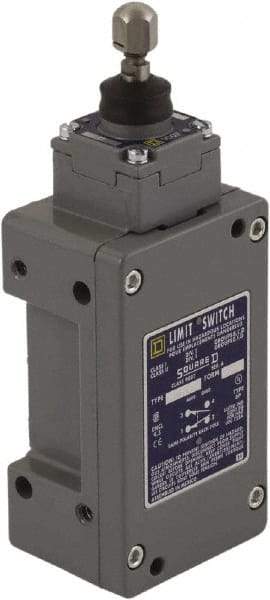 Square D - SPDT, NC/NO, 600 Volt, Screw Terminal, Plunger Actuator, General Purpose Limit Switch - 1, 2, 4, 6, 12, 13, 6P NEMA Rating, IP67 IPR Rating - Benchmark Tooling