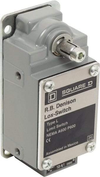 Square D - 10 Amp, NC Configuration, Left Hand Operation, Rope Operated Limit Switch - Automatic Reset, Cable Pull, 600 VAC - Benchmark Tooling