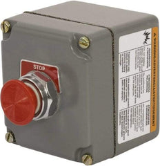 Schneider Electric - 1.18 Inch Mount Hole, Extended Straight, Pushbutton Switch - Weatherproof, Dust and Oil Resistant - Benchmark Tooling