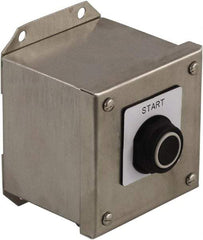 Schneider Electric - 1 Operator, Pushbutton Control Station - Stop (Legend), Momentary Switch, NC Contact, NEMA 1, 13, 3, 4 - Benchmark Tooling