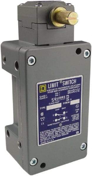 Square D - 2.72 Inch Long, Metal Body, Limit Switch Nonplug In Body - For Use with 9007C Heavy Duty Industrial Limit Switches - Benchmark Tooling