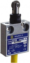 Square D - SPDT, NC/NO, 240 VAC, Prewired Terminal, Roller Plunger Actuator, General Purpose Limit Switch - 1, 2, 4, 6, 6P NEMA Rating, IP67 IPR Rating, 80 Ounce Operating Force - Benchmark Tooling