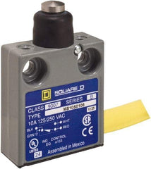 Square D - SPDT, NC/NO, 240 VAC, Prewired Terminal, Plunger Actuator, General Purpose Limit Switch - 1, 2, 4, 6, 6P NEMA Rating, IP67 IPR Rating, 80 Ounce Operating Force - Benchmark Tooling