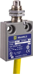 Square D - SPDT, NC/NO, 240 VAC, Prewired Terminal, Plunger Actuator, General Purpose Limit Switch - 1, 2, 4, 6, 6P NEMA Rating, IP67 IPR Rating, Panel Mount, 80 Ounce Operating Force - Benchmark Tooling