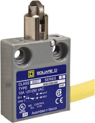 Square D - SPDT, NC/NO, 240 VAC, Prewired Terminal, Roller Plunger Actuator, General Purpose Limit Switch - 1, 2, 4, 6, 6P NEMA Rating, IP67 IPR Rating, 80 Ounce Operating Force - Benchmark Tooling