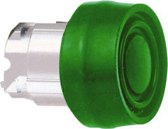 Schneider Electric - 22mm Mount Hole, Flush, Pushbutton Switch Only - Round, Green Pushbutton, Nonilluminated, Momentary (MO) - Benchmark Tooling