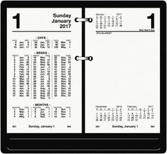 AT-A-GLANCE - 730 Sheet, 3-1/2 x 6", Financial Desk Calendar Refill - White - Benchmark Tooling