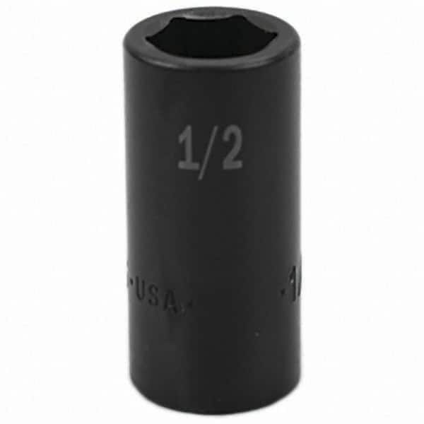 SK - Impact Socket - 3/8"DR 6PT 1/2" SEMI-DEEP IMPACT SOCKET - Benchmark Tooling