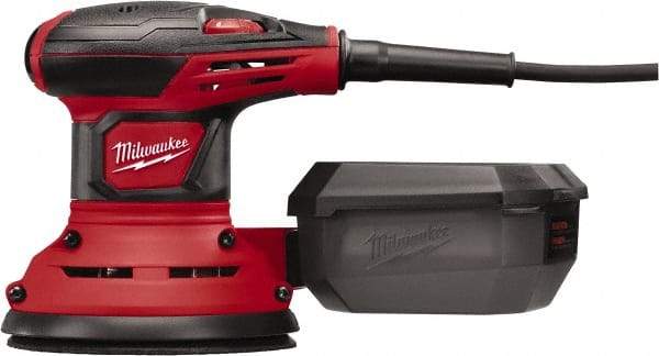 Milwaukee Tool - 5" Pad, 7,000 to 12,000 OPM, Electric Orbital Sander - Round, Random Orbital Sander, 3 Amps - Benchmark Tooling