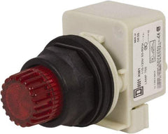 Schneider Electric - 30mm Mount Hole, Extended Straight, Pushbutton Switch Only - Red Pushbutton, Momentary (MO) - Benchmark Tooling