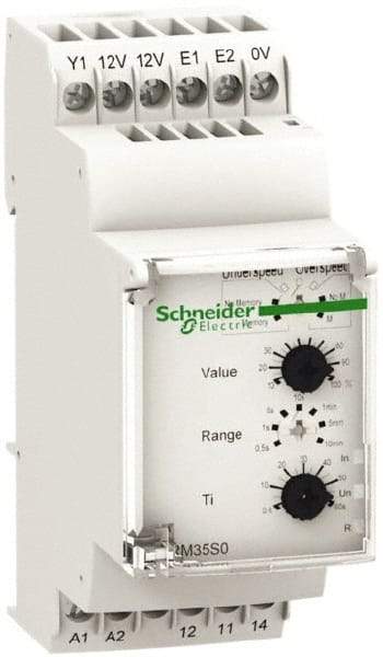 Schneider Electric - NC/NO, 24-240 VAC/DC Control Relay - DIN Rail Mount - Benchmark Tooling