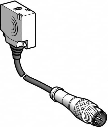 Telemecanique Sensors - PNP, 10 to 15mm Detection, Flat, Inductive Proximity Sensor - 3 Wires, IP67, 12 to 24 VDC, 26mm Wide - Benchmark Tooling