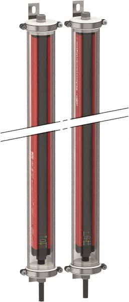 Telemecanique Sensors - 4 Beam, 35.83 Inch Height Protection, 8, 17m Max Sensing, -13 to 131°F, Body Protection 4, Safety Light Curtain - 24 VDC, 11.81 Inch Space Between Beams, Red - Benchmark Tooling