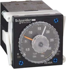 Schneider Electric - 300 hr Delay, Time Delay Relay - 5 Contact Amp, 24 to 240 VAC/VDC at 50/60 Hz - Benchmark Tooling