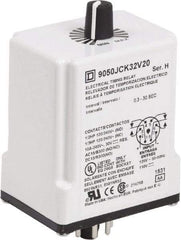 Square D - DPDT Time Delay Relay - 10 Contact Amp, 110 VDC & 120 VAC - Benchmark Tooling