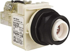 Schneider Electric - 28 V Red Lens LED Pilot Light - Round Lens, Screw Clamp Connector, 54mm OAL x 42mm Wide, Vibration Resistant - Benchmark Tooling