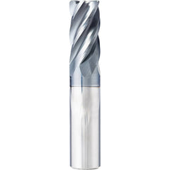 Corner Radius End Mill: 1/2″ Dia, 1″ LOC, 0.015″ Radius, 5 Flutes, Solid Carbide 3″ OAL, 1/2″ Shank Dia, 37 ° Helix, AlCrN Coated, Corner Radius End, Series TC5F