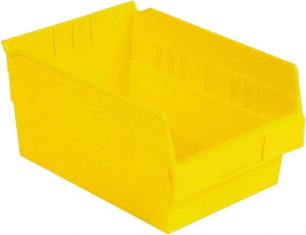 LEWISBins+ - 11-5/8" Deep, Yellow Hopper Shelf Bin - 6" High x 8-3/8" Wide x 11-5/8" Long - Benchmark Tooling