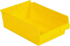 LEWISBins+ - 11-5/8" Deep, Yellow Hopper Shelf Bin - 4" High x 8-3/8" Wide x 11-5/8" Long - Benchmark Tooling