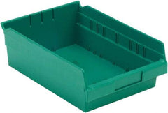 LEWISBins+ - 11-5/8" Deep, Green Hopper Shelf Bin - 4" High x 8-3/8" Wide x 11-5/8" Long - Benchmark Tooling