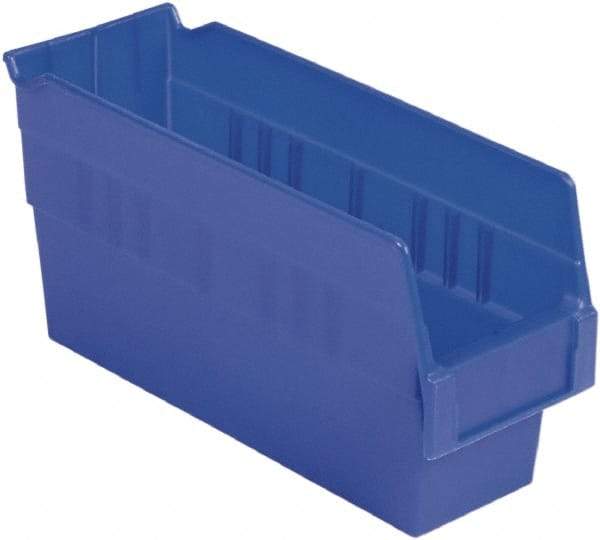 LEWISBins+ - 11-5/8" Deep, Blue Hopper Shelf Bin - 6" High x 4-1/8" Wide x 11-5/8" Long - Benchmark Tooling