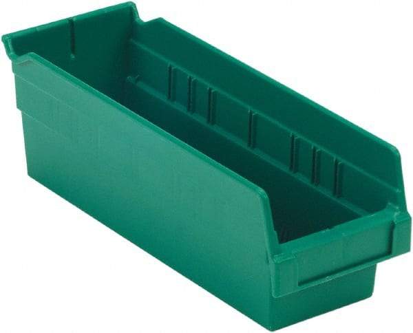 LEWISBins+ - 11-5/8" Deep, Green Hopper Shelf Bin - 4" High x 4-1/8" Wide x 11-5/8" Long - Benchmark Tooling