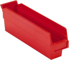 LEWISBins+ - 11-5/8" Deep, Red Hopper Shelf Bin - 4" High x 2-3/4" Wide x 11-5/8" Long - Benchmark Tooling