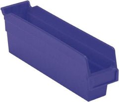 LEWISBins+ - 11-5/8" Deep, Blue Hopper Shelf Bin - 4" High x 2-3/4" Wide x 11-5/8" Long - Benchmark Tooling