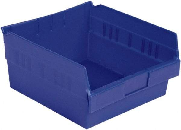 LEWISBins+ - 11-5/8" Deep, Blue Hopper Shelf Bin - 6" High x 11-1/8" Wide x 11-5/8" Long - Benchmark Tooling