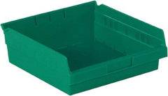 LEWISBins+ - 11-5/8" Deep, Green Hopper Shelf Bin - 4" High x 11-1/8" Wide x 11-5/8" Long - Benchmark Tooling