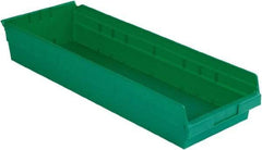 LEWISBins+ - 23-5/8" Deep, Green Hopper Shelf Bin - 4" High x 8-3/8" Wide x 23-5/8" Long - Benchmark Tooling