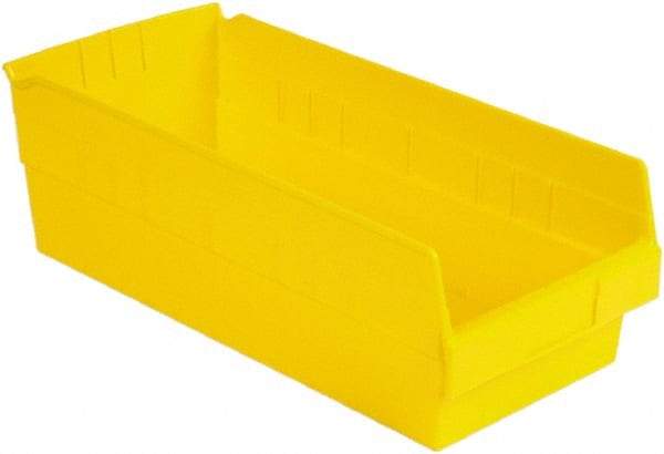 LEWISBins+ - 17-7/8" Deep, Yellow Hopper Shelf Bin - 6" High x 8-3/8" Wide x 17-7/8" Long - Benchmark Tooling