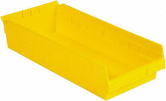 LEWISBins+ - 17-7/8" Deep, Yellow Hopper Shelf Bin - 4" High x 8-3/8" Wide x 17-7/8" Long - Benchmark Tooling