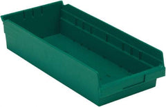 LEWISBins+ - 17-7/8" Deep, Green Hopper Shelf Bin - 4" High x 8-3/8" Wide x 17-7/8" Long - Benchmark Tooling