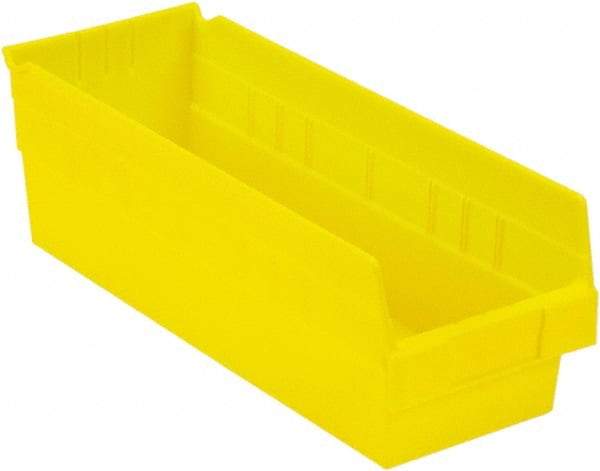 LEWISBins+ - 17-7/8" Deep, Yellow Hopper Shelf Bin - 6" High x 6-5/8" Wide x 17-7/8" Long - Benchmark Tooling